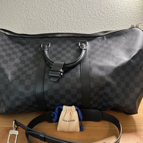 New Louis Vuitton Keepall Bandouliere Damier Geant Canvas 55 - Picture 8 of 16